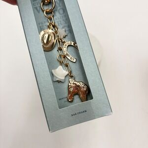 Luna Norte Bag Charm Western Cowboy Hat Horseshoe Horse Star Rose Gold